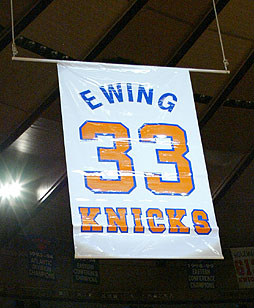 Ewing's Jersey Is Raised
